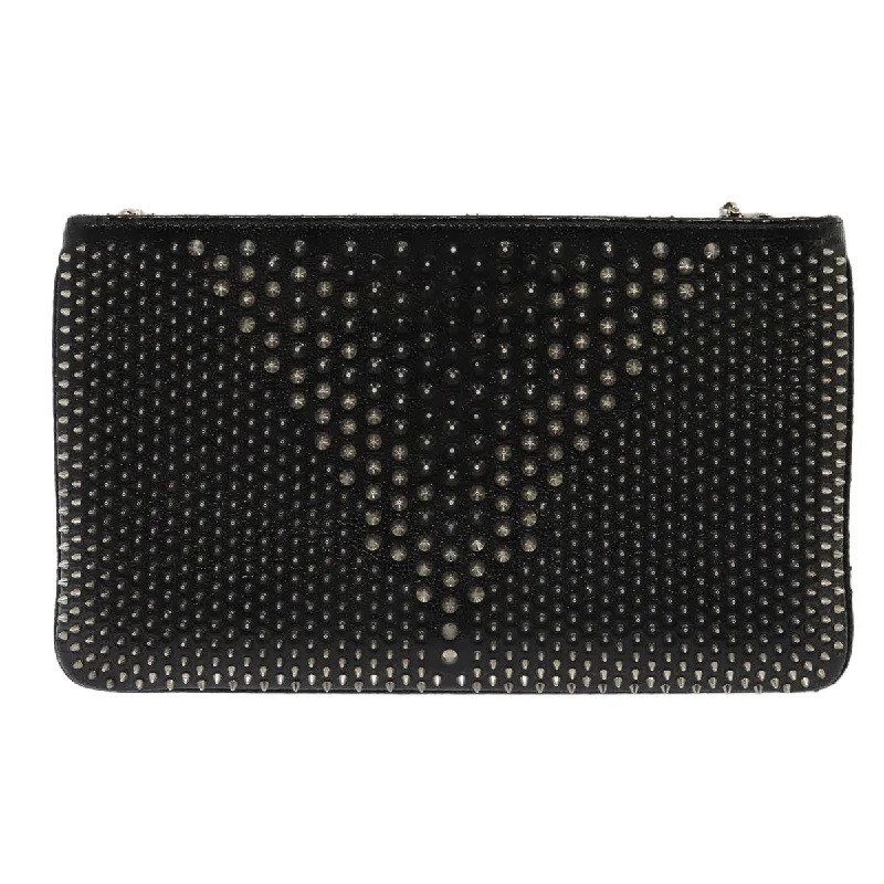 Vegan Leather Shoulder Bag in Gray for Ethical Fashion LoversChristian Louboutin Loubiposh  Leather Shoulder Bag (Pre-Owned)