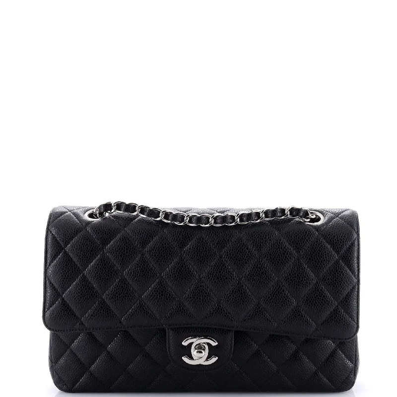 Printed Silk Shoulder Bag in Red for a Pop of ColorClassic Double Flap Bag Quilted Caviar Medium
