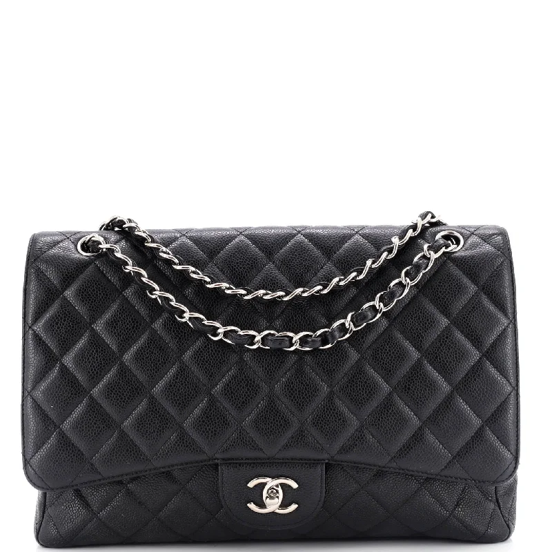 Pvc Shoulder Bag in Clear with Glitter for a Fun and Modern LookClassic Single Flap Bag Quilted Caviar Maxi Pvc Shoulder Bag in Clear with Glitter for a Fun and Modern LookClassic Single Flap Bag Quilted Caviar Maxi