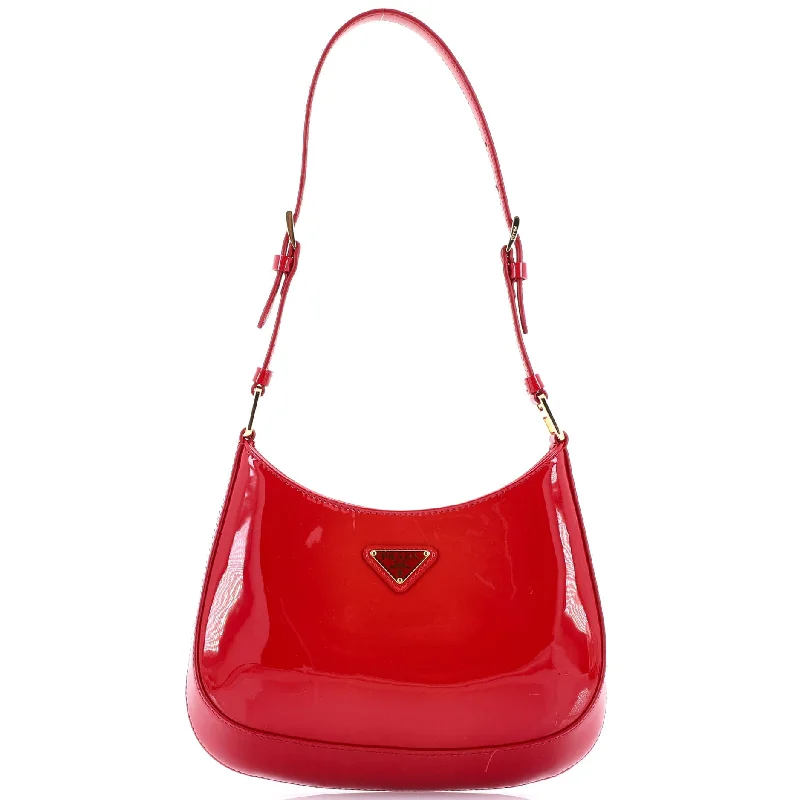 Quilted Shoulder Bag in Cream for a Classic and Elegant LookCleo Shoulder Bag Patent Small