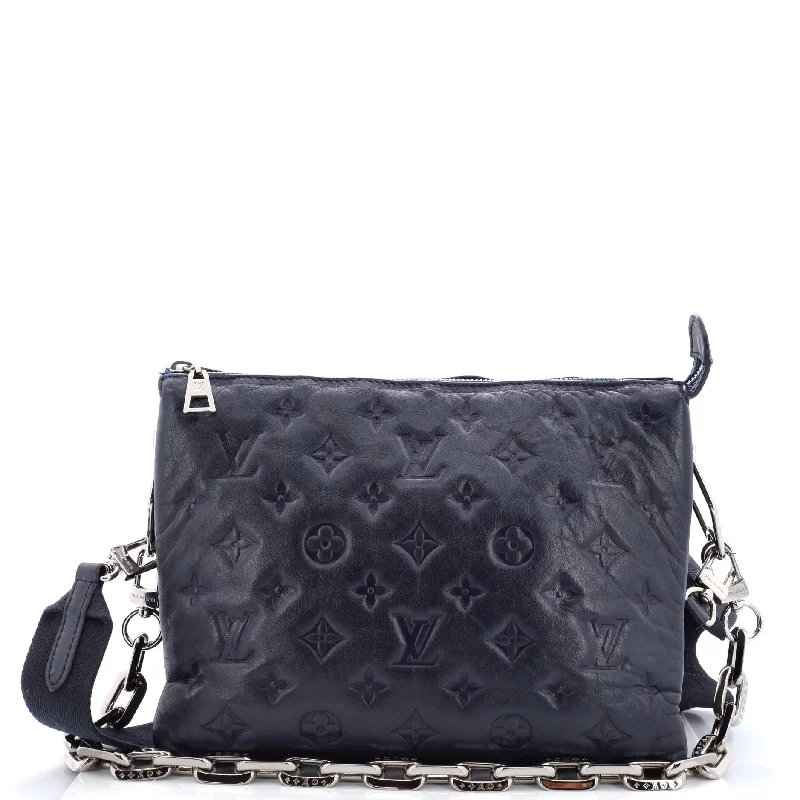 Women's Crossbody Bag with Chain Strap in Gold for a Glamorous TouchCoussin Bag Monogram Embossed Lambskin PM