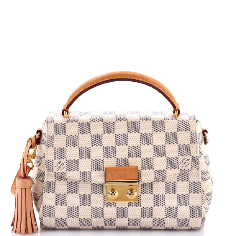 Pvc Shoulder Bag in Clear with Glitter for a Fun and Modern LookCroisette Handbag Damier