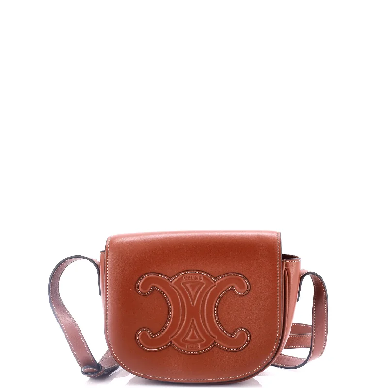 Straw Crossbody Bag in Natural Color for Beach Vacations and Summer DaysCuir Triomphe Folco Bag Leather