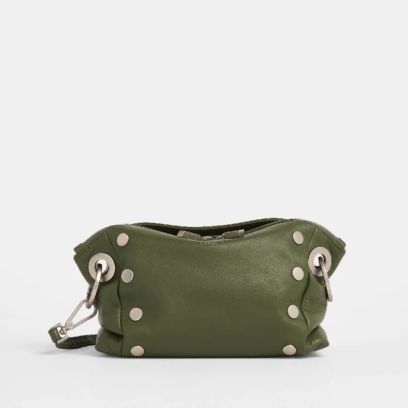 Large Faux Leather Crossbody Bag in Brown with Tassel Details for Casual TravelDaniel Crossbody Clutch | Landscape Green/Brushed Silver | Sml