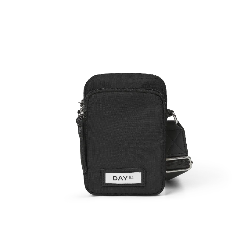 Women's Small Leather Crossbody Bag in Black with Gold Hardware for Evening PartiesMini Compact Nylon Crossbody Bag