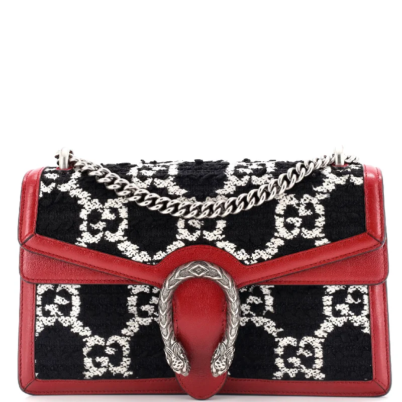 Pvc Shoulder Bag in Clear with Glitter for a Fun and Modern LookDionysus Bag GG Tweed Small
