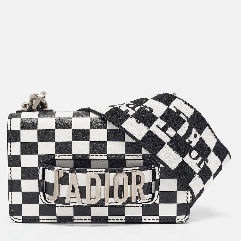 Geometric - Printed PVC Crossbody Bag in Multicolor for Trendy Street StyleDior Black/white Leather Mini Checkered J'adior Crossbody Bag