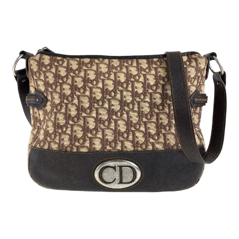 Embroidered Silk Crossbody Bag in Purple for Formal Events and WeddingsDior Trotter Canvas Leather Messenger Bag