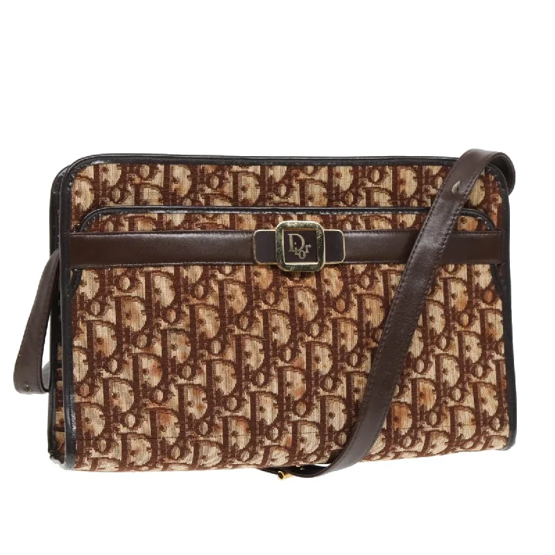 Suede Shoulder Bag in Pink with Tassel Accents for Casual OutingsDior Trotter  Canvas Shoulder Bag (Pre-Owned)