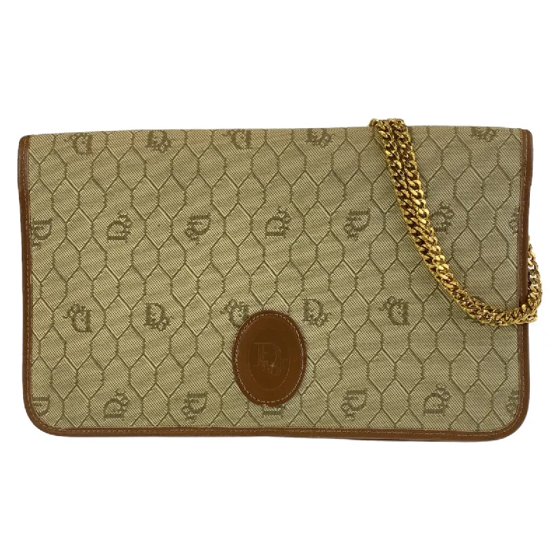 Geometric - Printed PVC Crossbody Bag in Multicolor for Trendy Street StyleDior Vintage Honeycomb Canvas Shoulder Bag