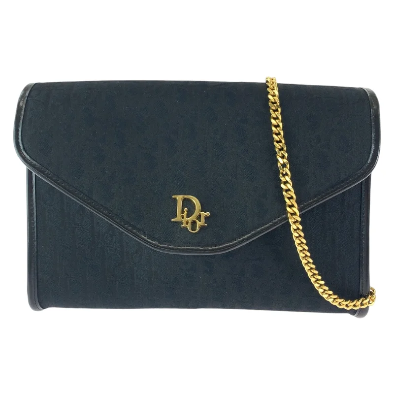 Women's Mini Crossbody Bag in Pink Velvet with Rhinestone Accents for Girls' Nights OutDior Vintage Trotter Canvas Chain Shoulder Bag