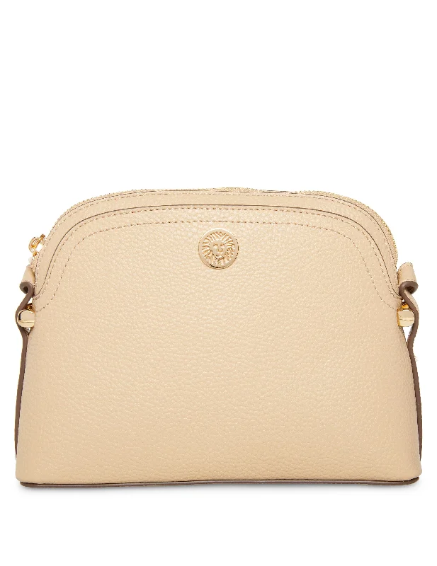 Women's Crossbody Bag with Magnetic Closure in White for Quick AccessDome Crossbody