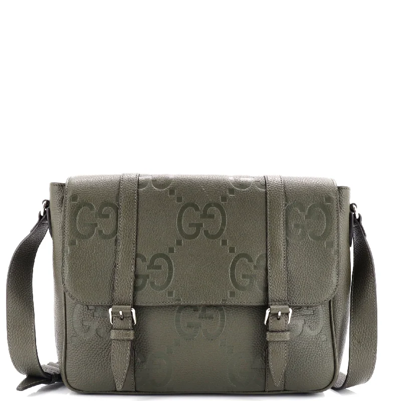 Large Faux Leather Crossbody Bag in Brown with Tassel Details for Casual TravelDouble Belt Flap Messenger Bag Jumbo GG Embossed Leather Medium
