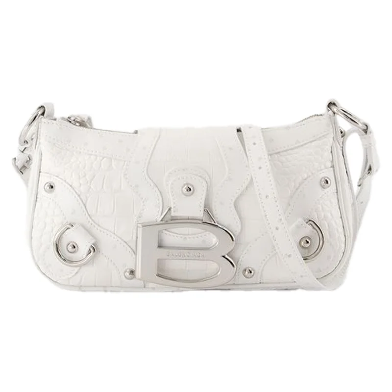 Metallic Shoulder Bag in Gold for Special OccasionsEssex Small Shoulder Bag - Balenciaga - Synthetic - White