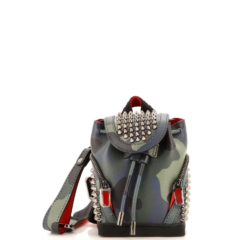 Metallic Crossbody Bag in Silver for New Year's Eve and Special CelebrationsExplorafunk Keyring Crossbody Bag Spiked Leather