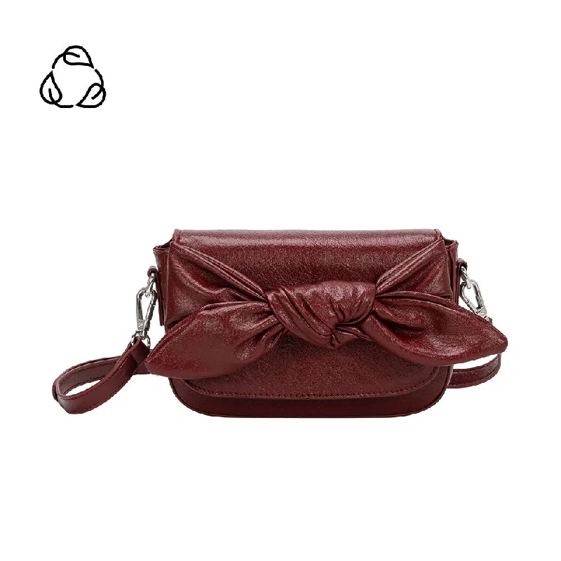 Embroidered Silk Crossbody Bag in Purple for Formal Events and WeddingsFaye Cranberry Clutch Crossbody Bag
