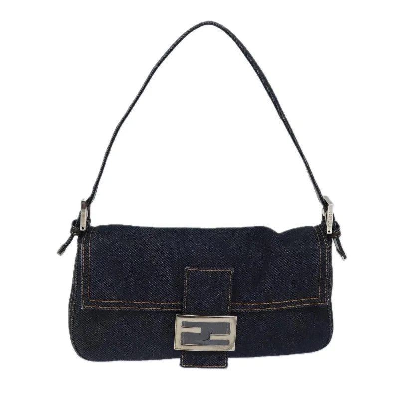 Women's Waterproof Nylon Shoulder Bag in Green for HikingFendi Mamma Baguette   - Jeans Shoulder Bag (Pre-Owned)