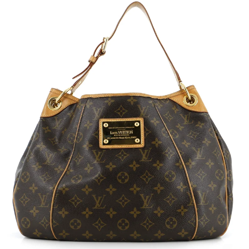 Canvas and Leather Combo Shoulder Bag in Tan for a Rustic LookGalliera Handbag Monogram Canvas PM Canvas and Leather Combo Shoulder Bag in Tan for a Rustic LookGalliera Handbag Monogram Canvas PM