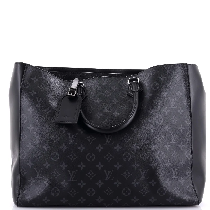 Metallic Shoulder Bag in Gold for Special OccasionsGrand Sac Bag Monogram Eclipse Canvas