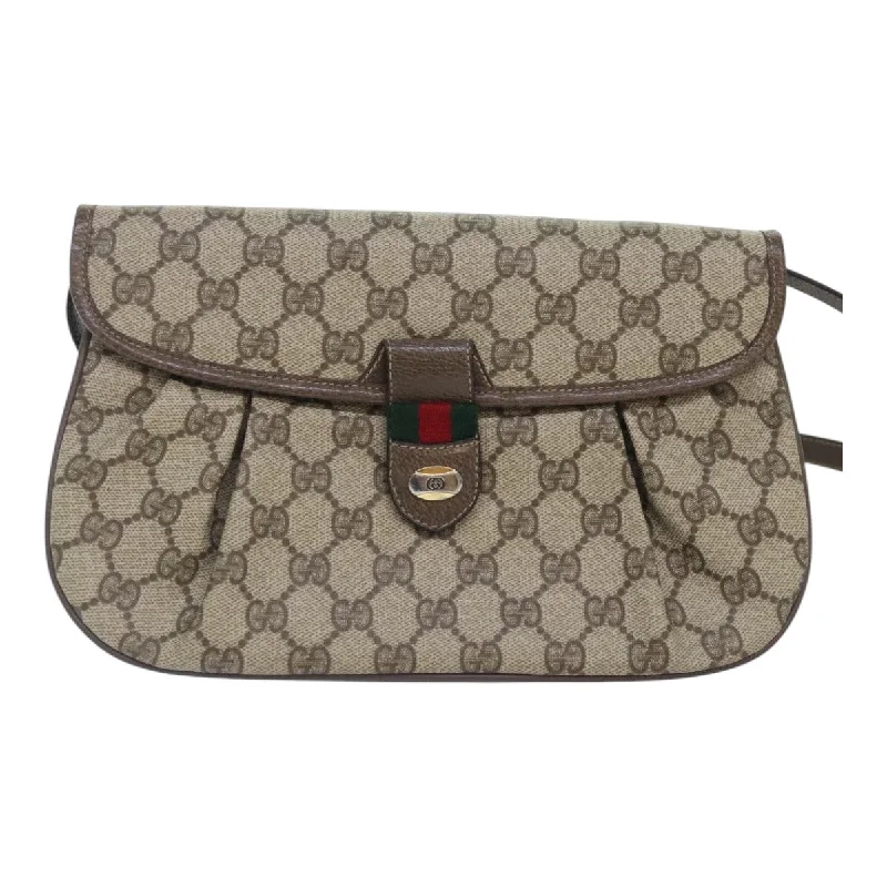 Women's Shoulder Bag with Floral Embroidery in Purple for Spring WalksGucci Gg Canvas  Canvas Shoulder Bag (Pre-Owned)