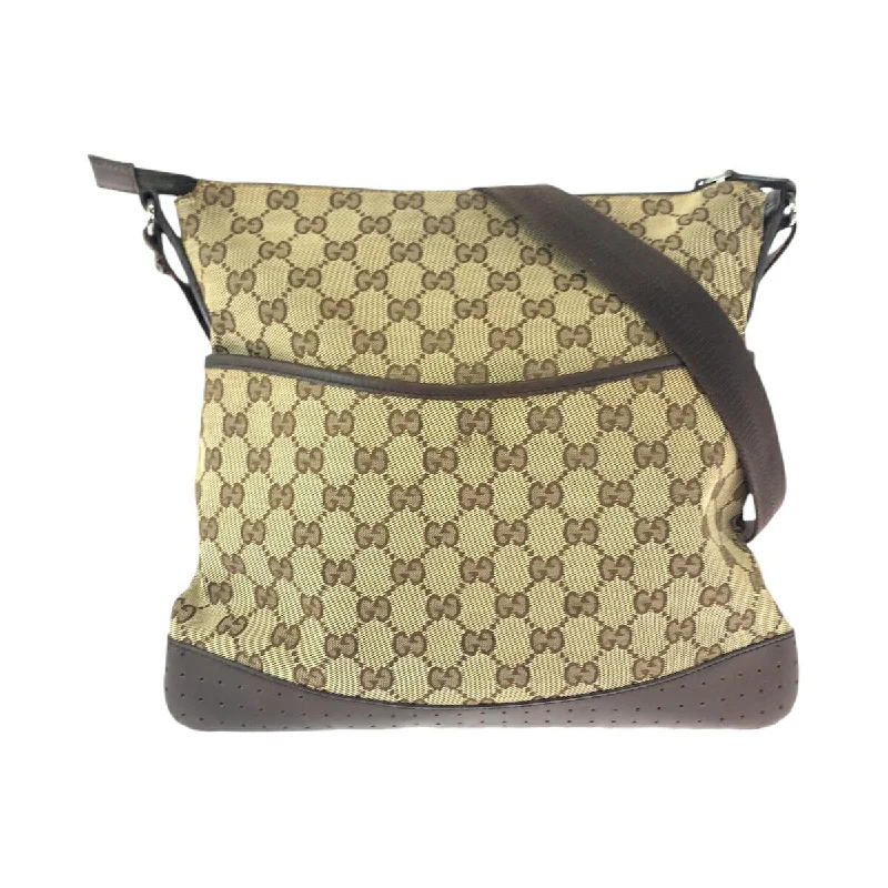 Waterproof Nylon Crossbody Bag in Navy Blue for Outdoor Hiking TripsGucci GG Canvas Leather Shoulder Bag