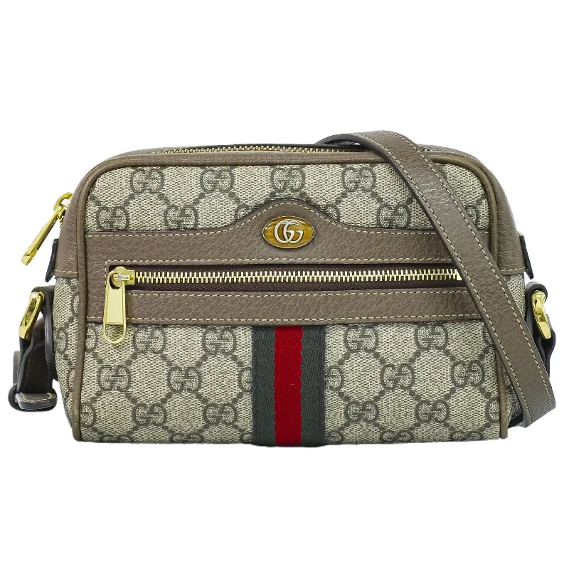 Pvc Shoulder Bag in Clear with Glitter for a Fun and Modern LookGucci Ophidia  Canvas Shoulder Bag (Pre-Owned)