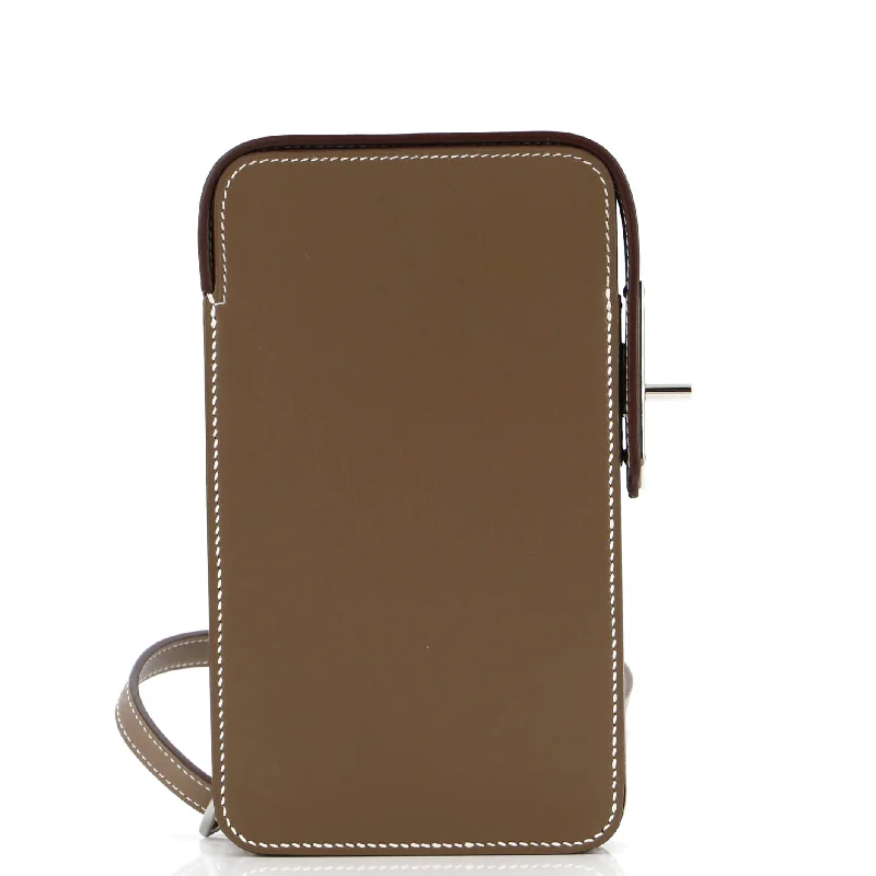 Women's Crossbody Bag with Chain Strap in Gold for a Glamorous TouchHac a Box Phone Case Tadelakt