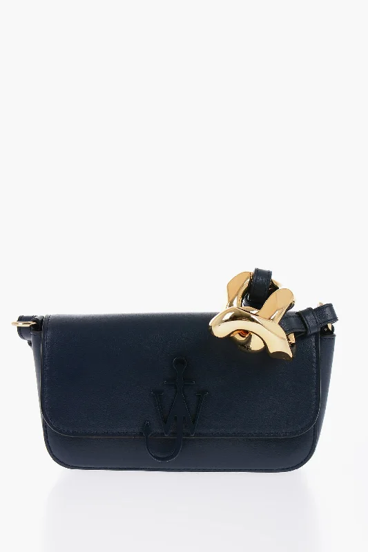 Printed Silk Shoulder Bag in Red for a Pop of ColorJ.w.anderson Anchor Baguette Bag With Chain Detail