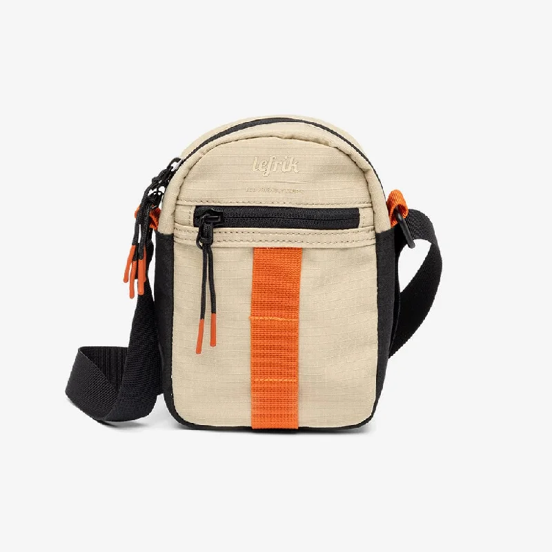 Medium - sized Canvas Crossbody Bag in Beige with Floral Print for Spring OutingsJan Side Bag Stone Vandra Medium - sized Canvas Crossbody Bag in Beige with Floral Print for Spring OutingsJan Side Bag Stone Vandra