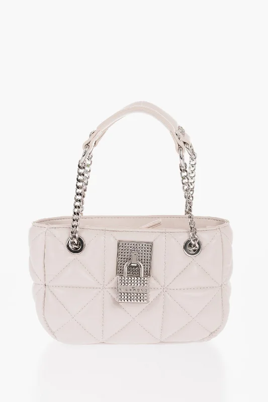 Women's Shoulder Bag with Faux Fur Strap in White for Winter StyleJohn Richmond Quilted Faux Leather Lazaro Shoulder Bag Unica One Size