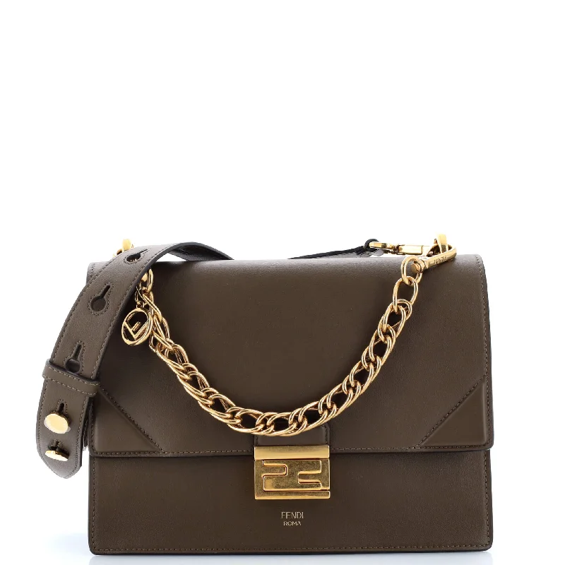 Women's Large Leather Shoulder Bag in Brown with Multiple Compartments for WorkKan U Shoulder Bag Leather Medium