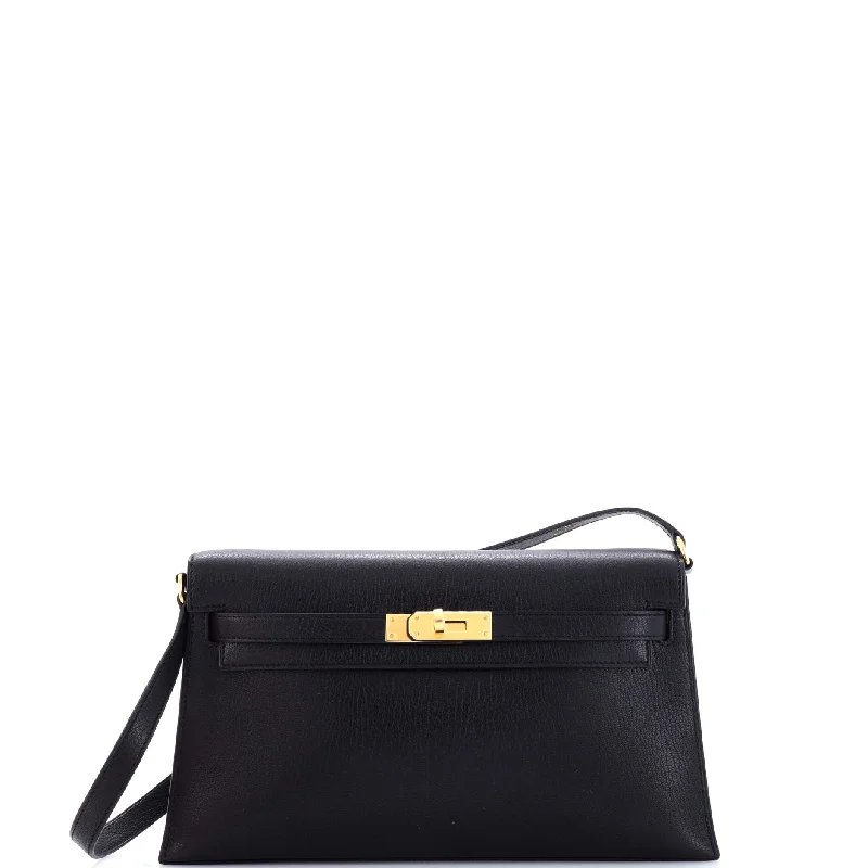 Shoulder Bag with Chain Strap in Silver for a Trendy AppearanceKelly Elan Shoulder Bag Chevre Chamkila