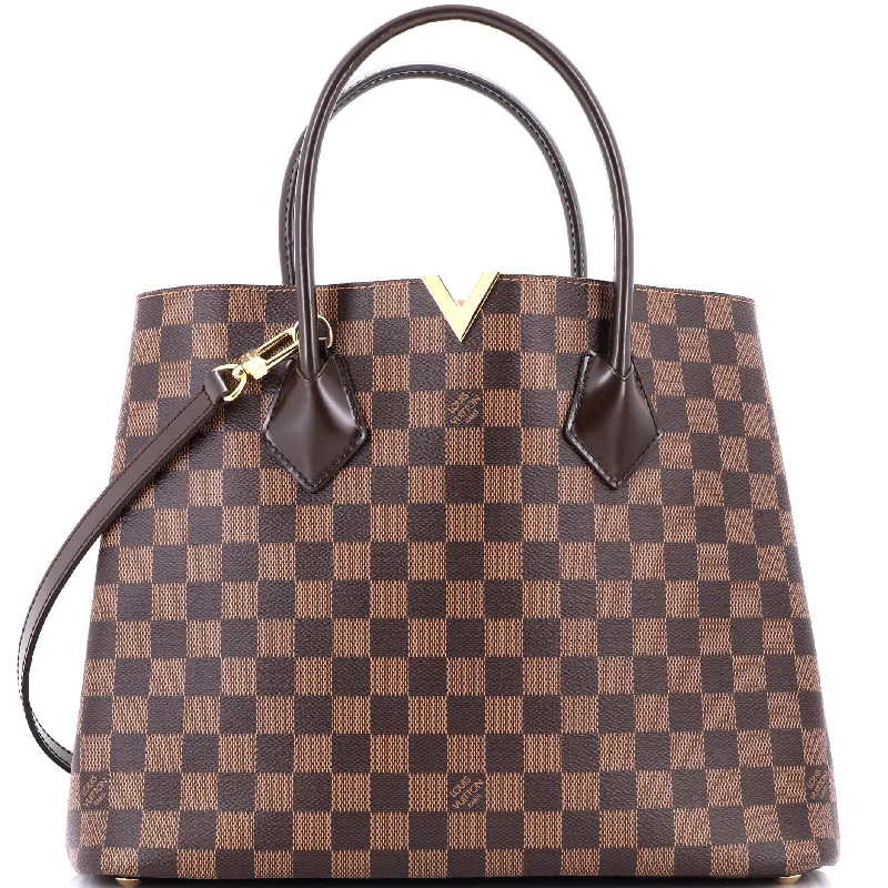 Metallic Shoulder Bag in Gold for Special OccasionsKensington Handbag Damier