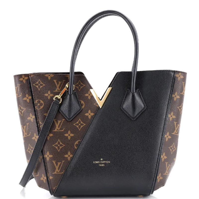 Women's Shoulder Bag with Fringe Details in Brown for a Bohemian StyleKimono Handbag Monogram Canvas and Leather PM