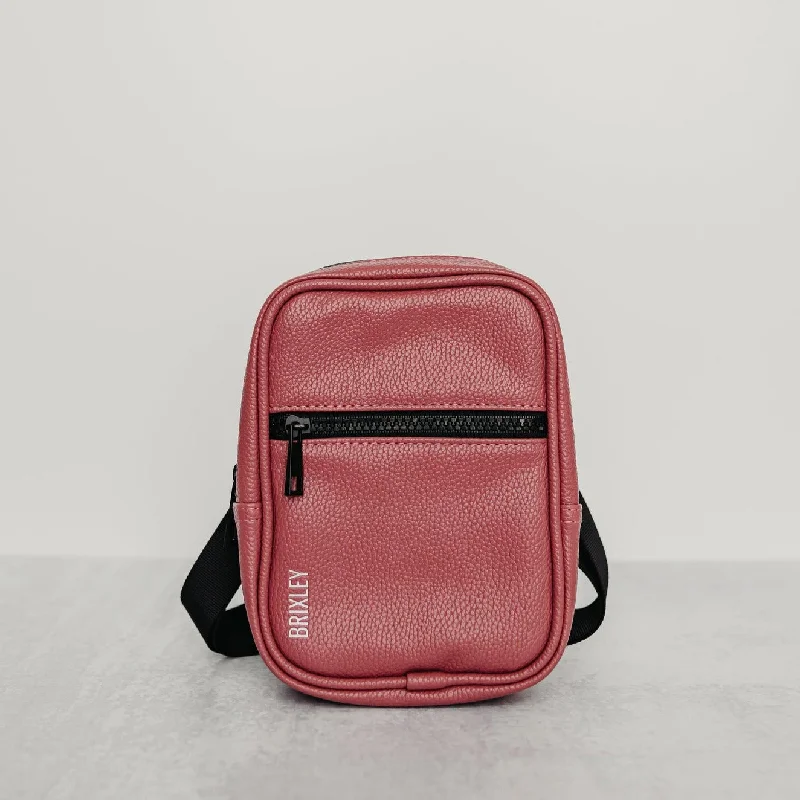 Women's Crossbody Bag with Magnetic Closure in White for Quick AccessLeather Sherbet Crossbody Sling