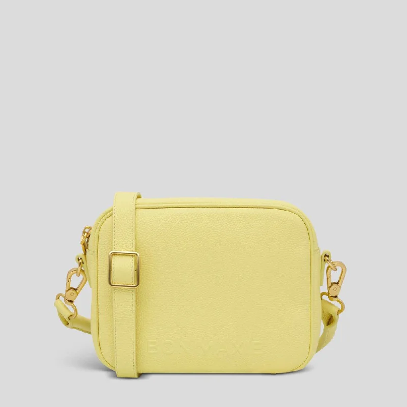 Geometric - Printed PVC Crossbody Bag in Multicolor for Trendy Street StyleSidekick Crossbody Bag -- Lemon Geometric - Printed PVC Crossbody Bag in Multicolor for Trendy Street StyleSidekick Crossbody Bag -- Lemon