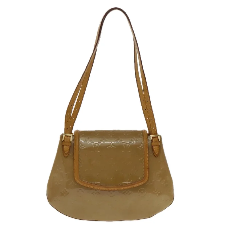 Women's Shoulder Bag with Fringe Details in Brown for a Bohemian StyleLouis Vuitton Biscayne Bay  Patent Leather Shoulder Bag (Pre-Owned)