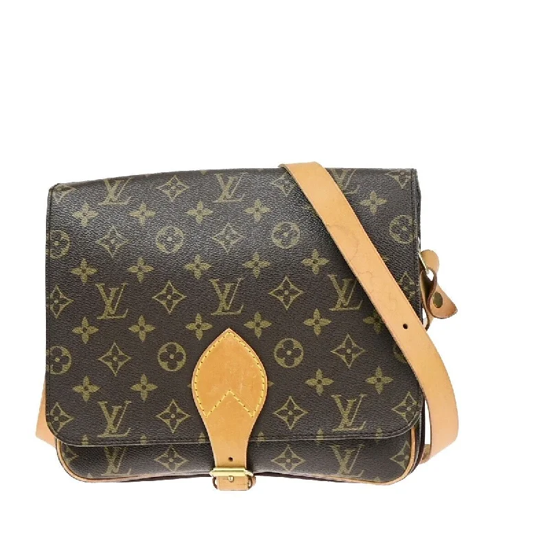 Quilted Shoulder Bag in Cream for a Classic and Elegant LookLouis Vuitton Cartouchière  Canvas Shoulder Bag (Pre-Owned)