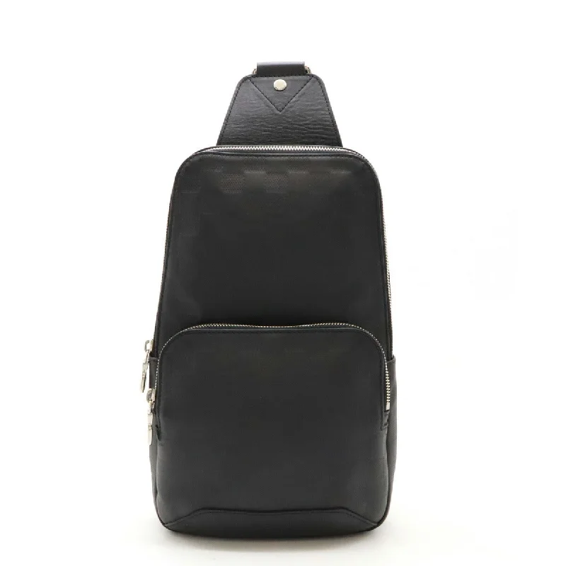 Women's Small Leather Crossbody Bag in Black with Gold Hardware for Evening PartiesLouis Vuitton Damier Infini Avenue Sling Bag Black