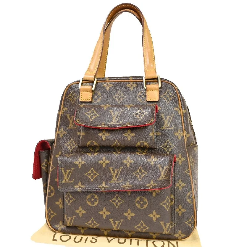 Suede Shoulder Bag in Pink with Tassel Accents for Casual OutingsLouis Vuitton Excentri Cité  Canvas Handbag (Pre-Owned)