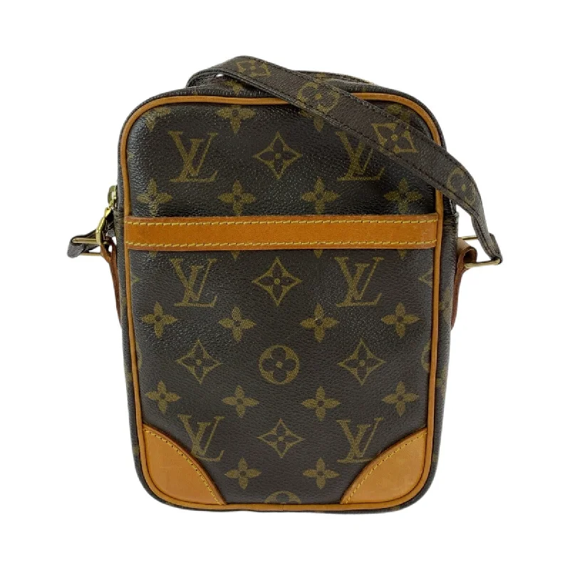 Women's Mini Crossbody Bag in Pink Velvet with Rhinestone Accents for Girls' Nights OutLouis Vuitton Monogram Danube Shoulder Bag Brown
