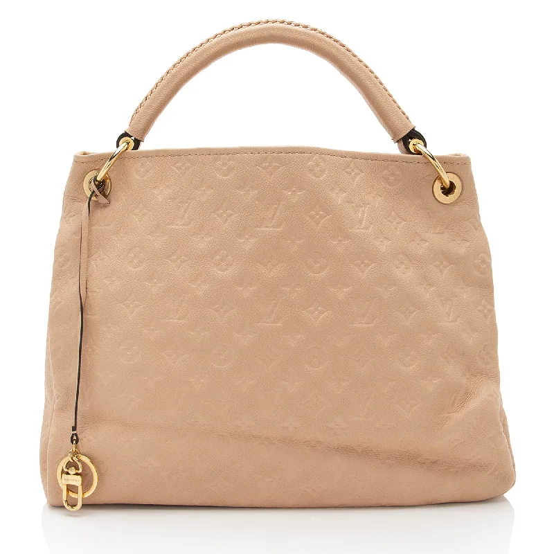 Women's Shoulder Bag with Fringe Details in Brown for a Bohemian StyleLouis Vuitton Monogram Empreinte Artsy MM Shoulder Bag Women's Shoulder Bag with Fringe Details in Brown for a Bohemian StyleLouis Vuitton Monogram Empreinte Artsy MM Shoulder Bag
