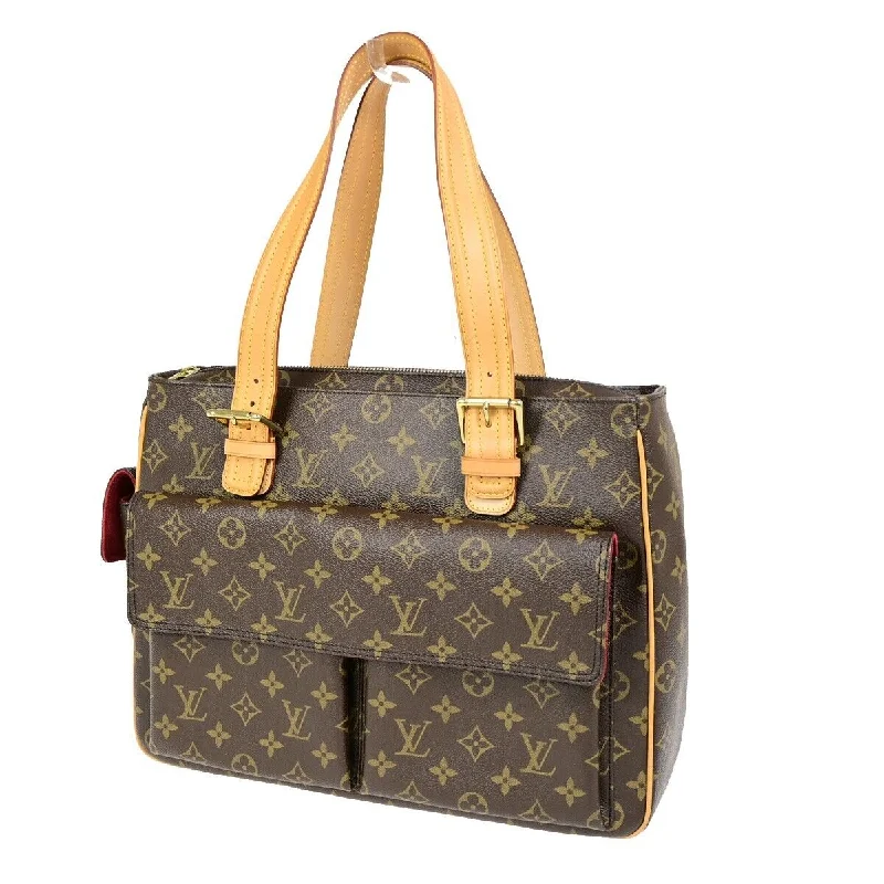 Women's Shoulder Bag with Floral Embroidery in Purple for Spring WalksLouis Vuitton Multipli Cité  Canvas Shoulder Bag (Pre-Owned)