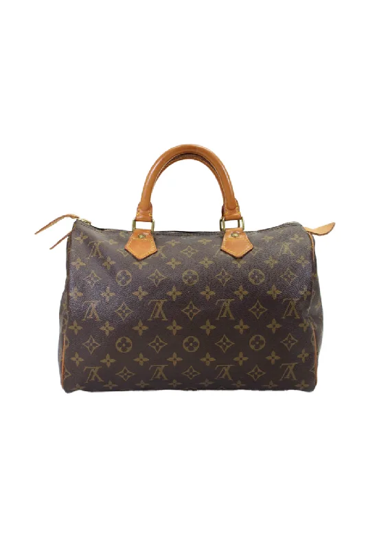 Women's Shoulder Bag with Faux Fur Strap in White for Winter StyleLouis Vuitton Womens Brown Leather Monogram Zip Large Speedy Top Handle Handbag