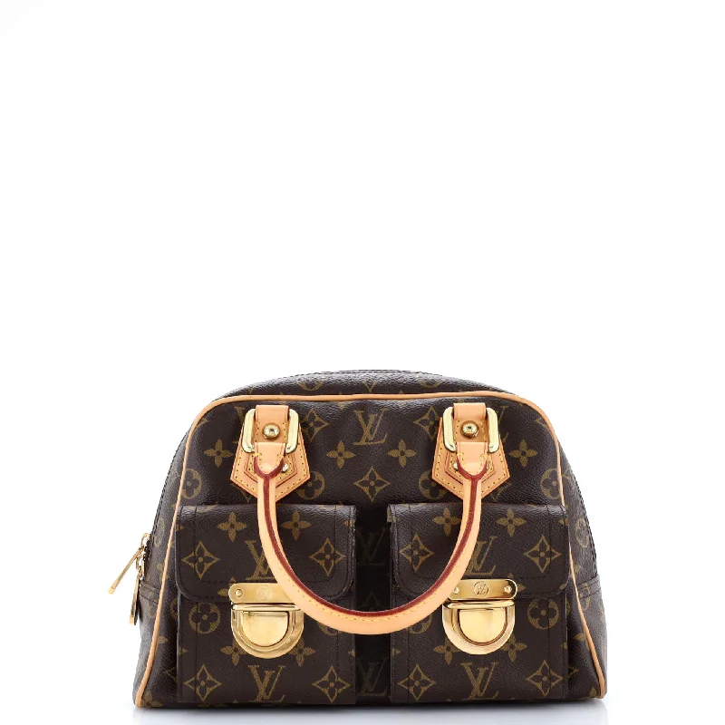 Shoulder Bag with Geometric Pattern in Multicolor for a Contemporary StyleManhattan Handbag Monogram Canvas PM