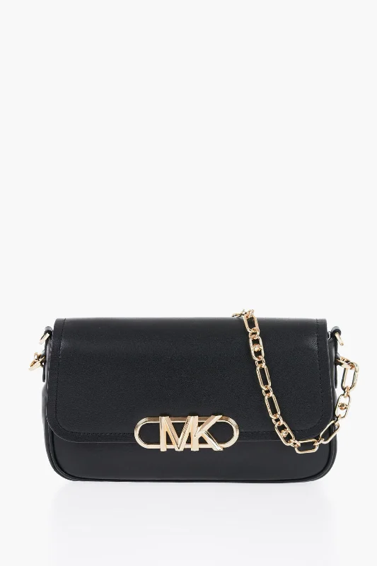 Women's Shoulder Bag with Fringe Details in Brown for a Bohemian StyleMichael Kors Leather Parker Shoulder Bag With Maxi Logo