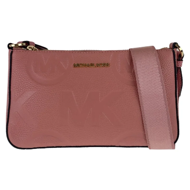 Plus - size Women's Crossbody Bag in Burgundy for Ample StorageMichael Kors Pink Leather Shoulder Bag
