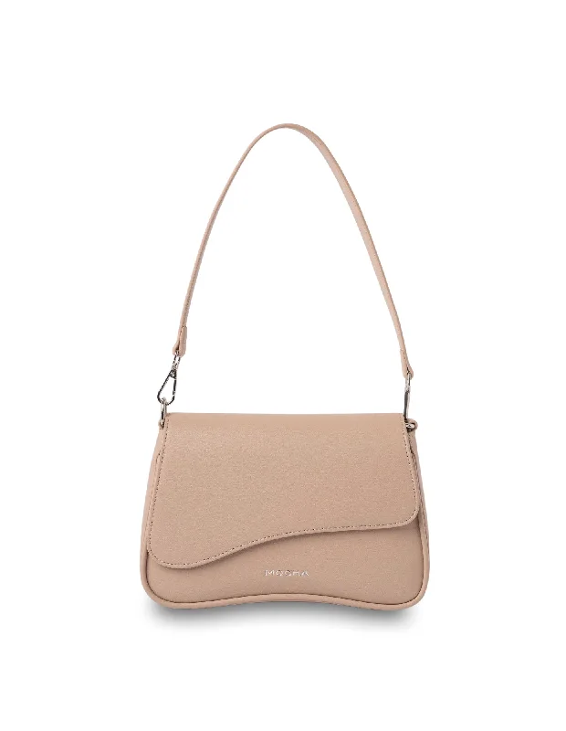 Women's Crossbody Bag with RFID - Blocking Pocket in Black for Safe TravelMocha Zoe Wavy Crossbody Bag - Nude Women's Crossbody Bag with RFID - Blocking Pocket in Black for Safe TravelMocha Zoe Wavy Crossbody Bag - Nude