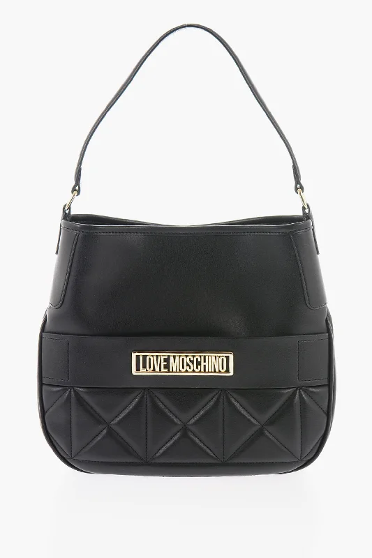 Women's Shoulder Bag with Adjustable Strap in Pink for ComfortMoschino Love Faux Leather Bag With Removable Shoulder Strap