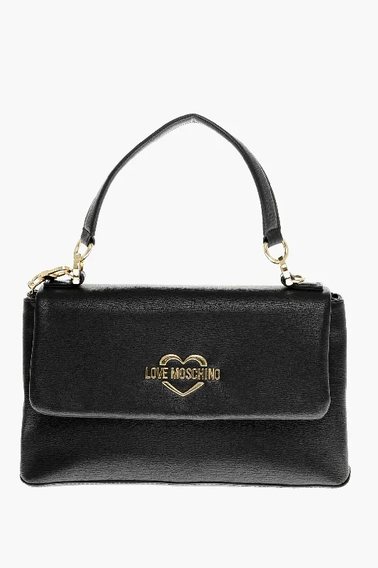 Quilted Shoulder Bag in Cream for a Classic and Elegant LookMoschino Love Faux Leather Shoulder Bag With Golden Logo